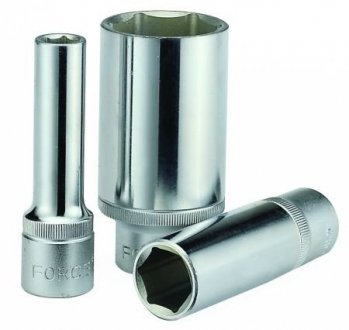 Головка торцевая глубокая 1/2" 6гр, 19мм FORCE 5457719 (фото 1)
