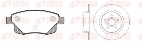 Комплект: 2 диска+ 4 колодки гальмівних REMSA 81252.01 (фото 1)