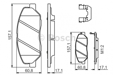 Тормозные колодки дисковые, к-кт. BOSCH 0 986 494 631 (фото 1)