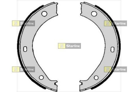 Гальмівні колодки барабанні STARLINE BC 04690 (фото 1)