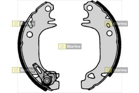 Гальмівні колодки барабанні STARLINE BC 04930 (фото 1)