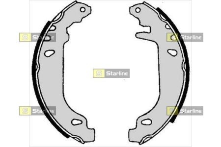 Тормозные колодки барабанные, к-кт. STARLINE BC 06020 (фото 1)