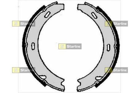 Тормозные колодки барабанные, к-кт. STARLINE BC 06869 (фото 1)