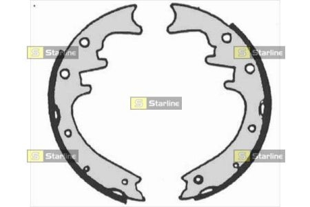 Тормозные колодки барабанные, к-кт. STARLINE BC 07205 (фото 1)