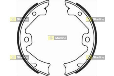 Гальмівні колодки барабанні STARLINE BC 08140 (фото 1)