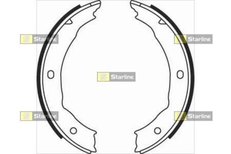 Гальмівні колодки барабанні STARLINE BC 08400 (фото 1)