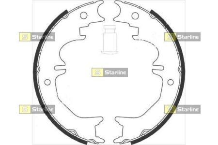 Тормозные колодки барабанные, к-кт. STARLINE BC 08850 (фото 1)