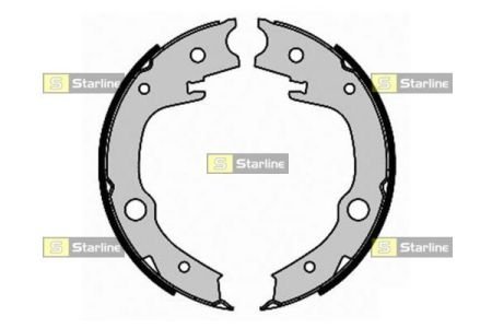 Тормозные колодки барабанные, к-кт. STARLINE BC 09340 (фото 1)