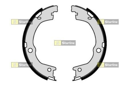 Тормозные колодки барабанные, к-кт. STARLINE BC 09460 (фото 1)