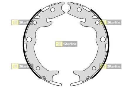 Тормозные колодки барабанные, к-кт. STARLINE BC 09790 (фото 1)