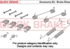 Монтажний комплект колодки QB105-0023 QUICK BRAKE 105-0023 (фото 1)