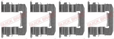 Монтажний набір дискових колодок QUICK BRAKE 109-1184 (фото 1)