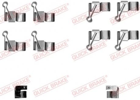 Комплектующие, колодки дискового тормоза QUICK BRAKE 109-1238 (фото 1)