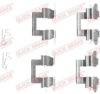 Комплектующие, колодки дискового тормоза QUICK BRAKE 109-1608 (фото 1)