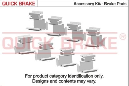 Комплектующие, колодки дискового тормоза QUICK BRAKE 109-1748 (фото 1)