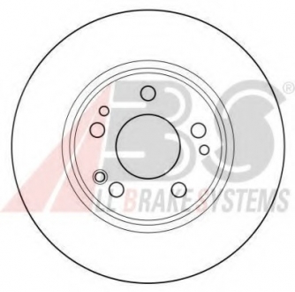 Диск тормозной MB E-CLASS передн. вент. A.B.S. 15789 (фото 1)