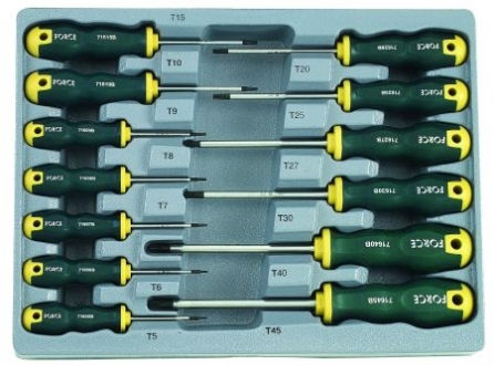 Набор отверток TORX T5-T45 13 предметов. FORCE 2137 (фото 1)