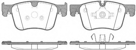 Гальмівні колодки дискові 21560.00 ROADHOUSE 2156000 (фото 1)