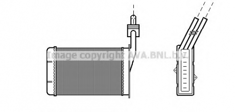 Радіатор обігрівача R21 ALL MT/AT 86-95 (LHD) AVA COOLING RT6101 (фото 1)