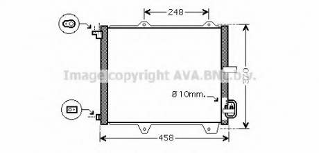 Радиатор кондиционера Swift All 02/05- AVA COOLING SZ5088 (фото 1)