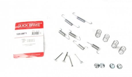 Гальмівні аксесуари (Монтажний комп-кт колодки) QUICK BRAKE 105-0871 (фото 1)