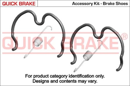 Монтажний комплект колодки QB105-0872 QUICK BRAKE 105-0872 (фото 1)