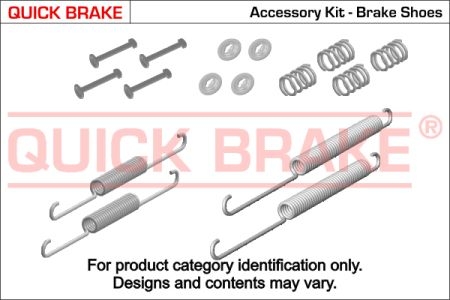Монтажний комплект колодки QB105-0001 QUICK BRAKE 105-0001 (фото 1)