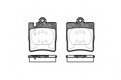 Колодки тормозные дисковые, к-кт. ROADHOUSE 270910 (фото 1)