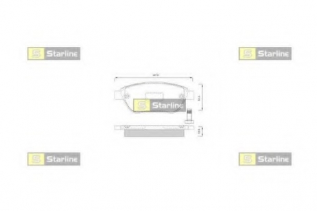 Гальмівні колодки дискові STARLINE BD S248 (фото 1)