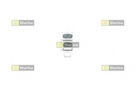 Гальмівні колодки дискові STARLINE BD S378 (фото 1)