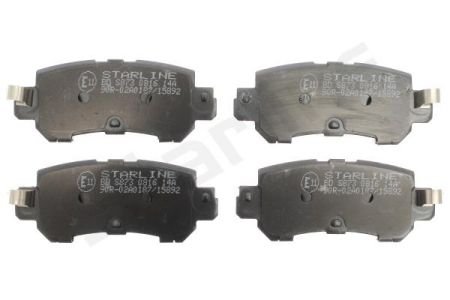 Колодки тормозные дисковые, к-кт. STARLINE BD S873 (фото 1)