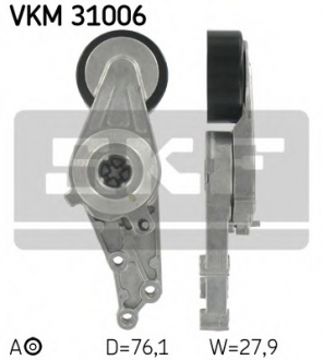 Натяжний ролик, поліклиновий ремінь SKF VKM 31006 (фото 1)