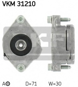Натяжний ролик, поліклиновий ремінь SKF VKM 31210 (фото 1)