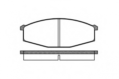 Колодка гальм. диск. NISSAN PATROL передн. (вир-во) REMSA 0129.00 (фото 1)