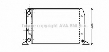Радіатор, Система охолодження двигуна CLEVER FIT AVA COOLING AIA 2028 (фото 1)