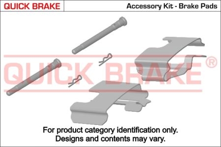 Р/к дискових гальм. колодок QUICK BRAKE 109-0992 (фото 1)