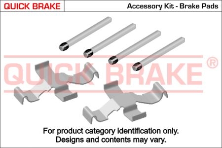 Р/к дискових гальм. колодок QUICK BRAKE 109-1039 (фото 1)