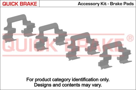 Комплектующие, колодки дискового тормоза [ ] QUICK BRAKE 109-1743 (фото 1)