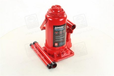 Домкрат бутылочный, 12т, красный H=210/400 <> Dk-Дорожная Карта JNS-12 (фото 1)