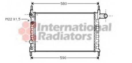 Радиатор KAD E/COMB A 13/14/16 90- Van Wezel 37002150 (фото 1)