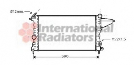 Радиатор VECTRA A 1.4/1.6 MT 88-95 Van Wezel 37002161 (фото 1)