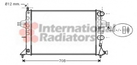 Радиатор ASTRAG 1.2/16V MT +AC 98- Van Wezel 37002255 (фото 1)