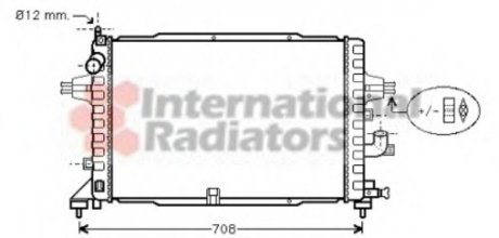 Радиатор ASTRA H 17CDTi MT +-AC 04 Van Wezel 37002364 (фото 1)