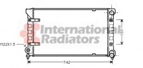 Радиатор TOLEDO I 18/20 MT -AC 91- Van Wezel 49002009 (фото 1)