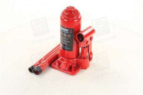 Домкрат бутылочный, 4т, красный H=185/350 <> Dk-Дорожная Карта JNS-04 (фото 1)