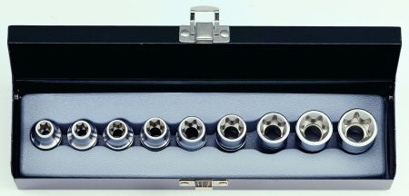 Набор головок 1/2" TORX E10-E24 9ед FORCE 4093 (фото 1)