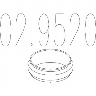 Монтажное кольцо выхлопной системы MTS 02.9520 (фото 1)
