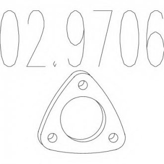 Монтажное кольцо выхлопной системы MTS 02.9706 (фото 1)