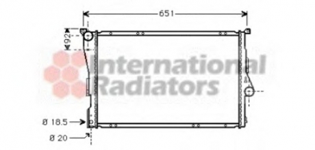 Радиатор 3-SERIE ALL E46 AT 98-05 Van Wezel 06002205 (фото 1)