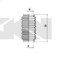 Пыльник рулевого механизма (GKN) SPIDAN 83659 (фото 1)